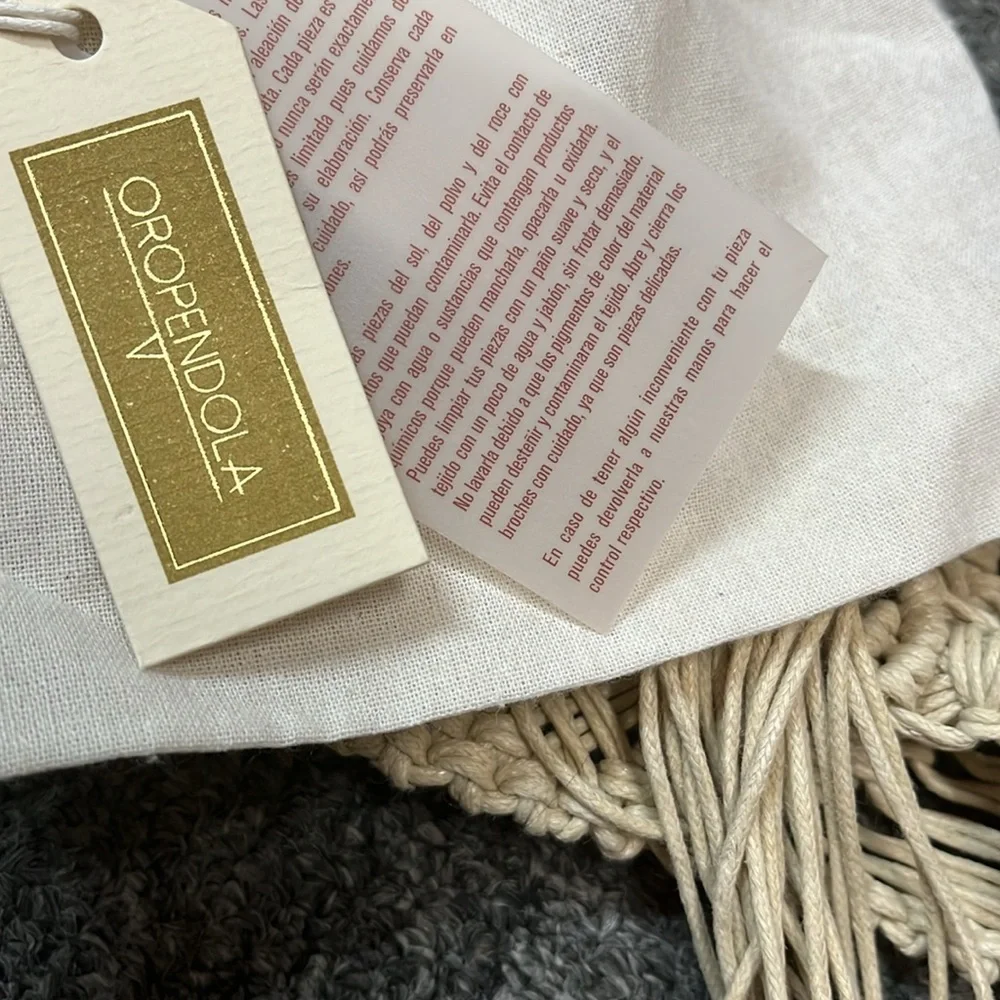 Free People x Oropendola Dual Macrame Belt Size Small New with tags - Picture 3 of 3